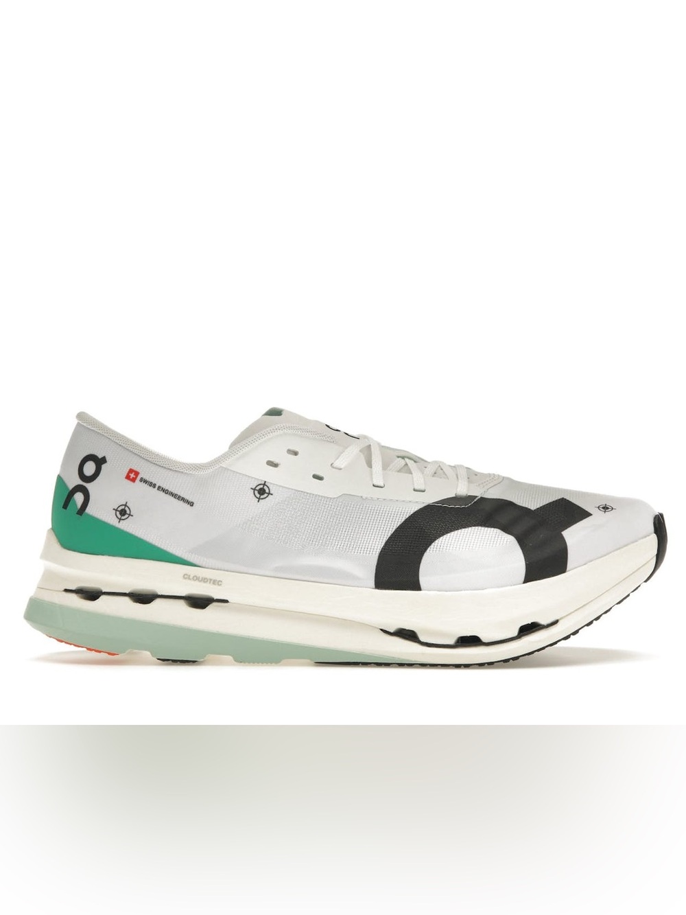On Cloudboom Echo 3 running shoes lightweight white microfiber upper Mens Sz 11